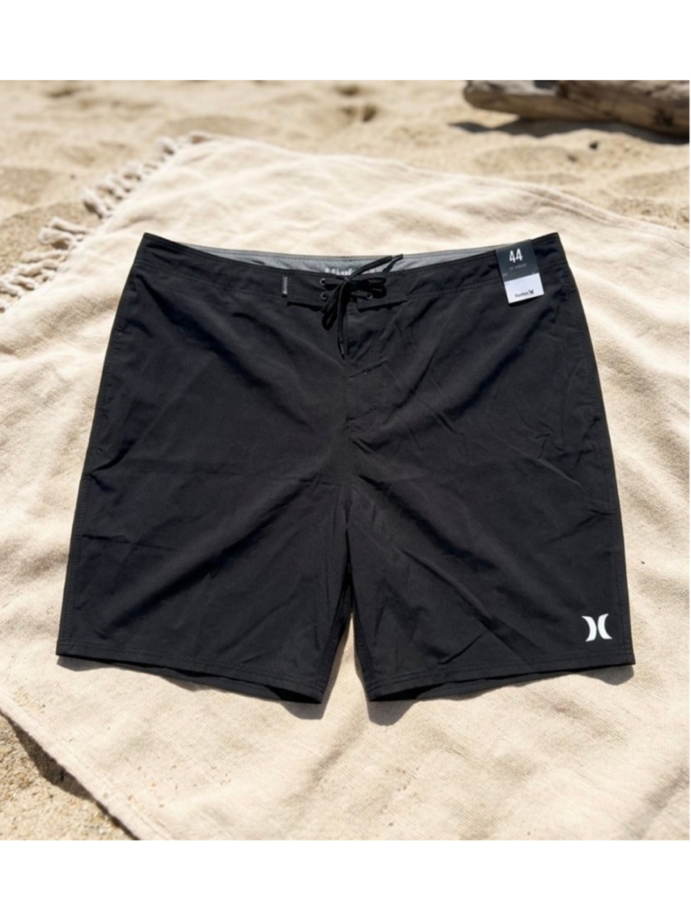 Men’s Hurley Black Board Shorts size 44 One and Only Board Shorts Swim Fit XXL